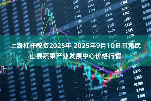 上海杠杆配资2025年 2025年9月10日甘肃武山县蔬菜产业发展中心价格行情